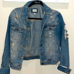 Sneak Peak Distressed Denim Jacket